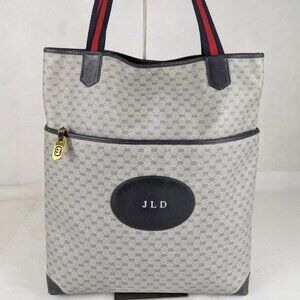 Authentic GUCCI GG Pattern Monogram Tote/Shoulder Bag Made in Italy
